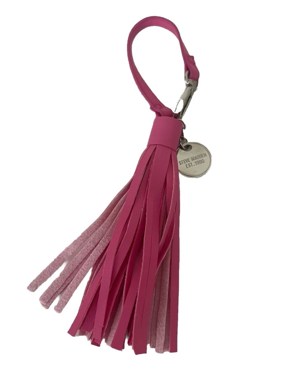 Steve Madden Pink Tassel Keychain Bag Charm